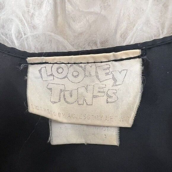 Looney Tunes Vintage 1994 Vest Valentines Red & Black Hearts Top Unisex One Size - Picture 4 of 11